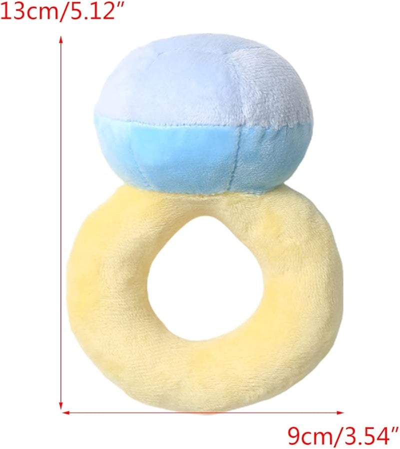 Squeaky Stuffed Engagement Ring Dog Chew Toy Soft Plush For Aggressive Chewers Color B 1 - Image 3